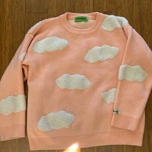 Peach cloud knit sweater